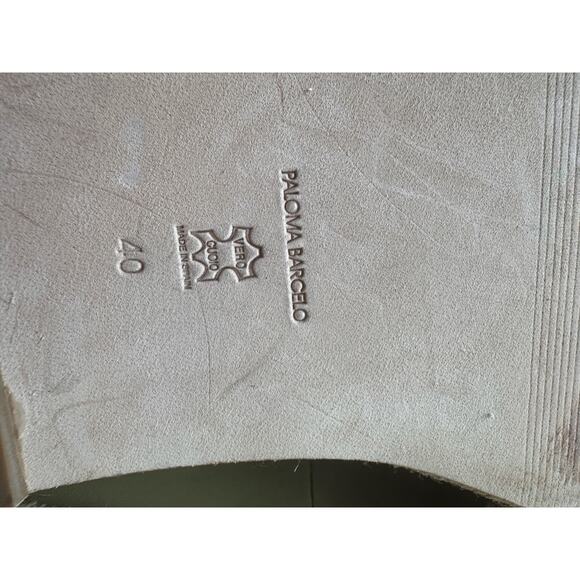 Paloma Barceló Adeline Sandal in Salvia/ olive green  size 40/ US 9.5 - Picture 11 of 14